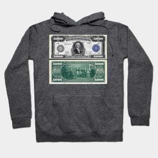 $5,000 Bill Front Hoodie